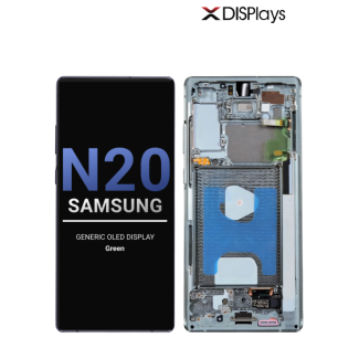 Samsung Note 20 Generic OLED Display With Frame-Green