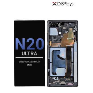 Samsung Note 20 Ultra Generic OLED Display With Frame -Black