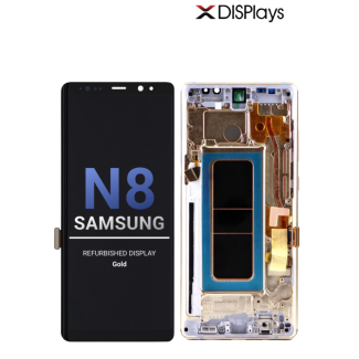 Samsung Note 8 Refurbished Display Frame  -Gold