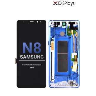 Samsung Note 8 Refurbished Display Frame  -Blue