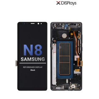 Samsung Note 8 Refurbished Display Frame  -Black