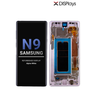 Samsung Note 9 Refurbished Display Frame  -Alpine White