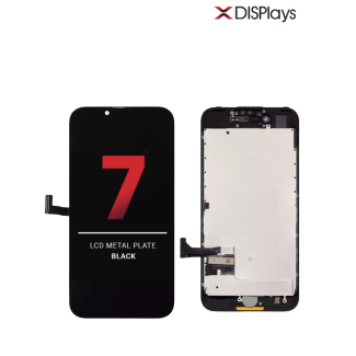 iPhone 7  Replacement LCD with Metal Plate - Black