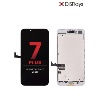 iPhone 7 Plus Replacement LCD with Metal Plate - White