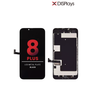 iPhone 8 Plus Replacement LCD with Metal Plate - Black