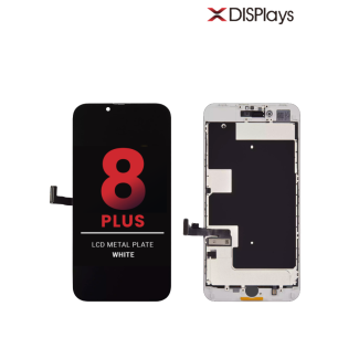 iPhone 8 Plus Replacement LCD with Metal Plate - White
