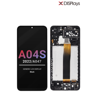 Samsung A04S (2022/A047) Generic LCD Display with Frame - Black