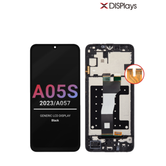 Samsung A05S (2023/A057) Generic LCD Display with Frame - Black