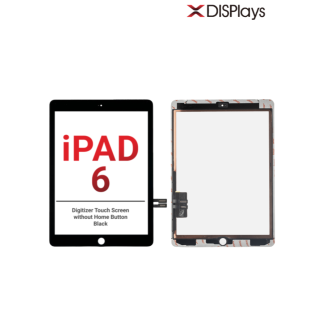 IPad 6 (Best Quality) Replacement Digitizer Touch Screen without Home Button- Black