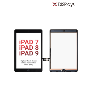 IPad 7/iPad 8/iPad 9 (ECO) Digitizer Touch Screen without Home Button Replacement -Black