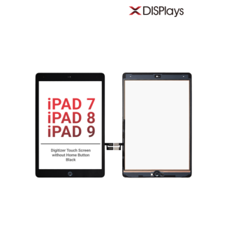IPad 7/iPad 8/iPad 9 (Best Quality) Digitizer Touch Screen without Home Button Replacement- Black