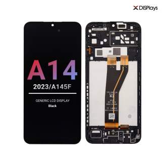 Samsung A14 (2023/A145F) Generic Lcd Display with Frame - Black