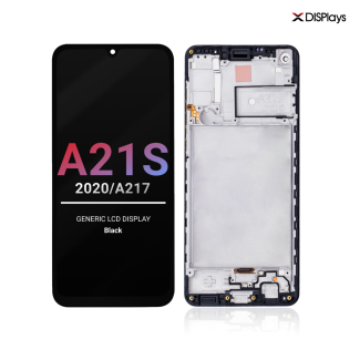 Samsung A21S (2020/A217 ) Generic Lcd Display with Frame - Black