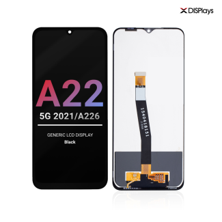 Samsung A22 5G (2021/A226) Generic Lcd Display with Frame - Black