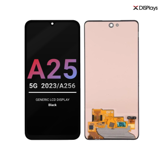 Samsung A25 5G (2023/A256) Generic LCD Display with Frame - Black