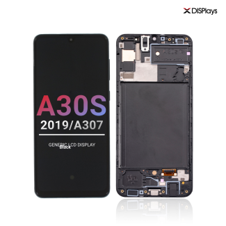 Samsung A30S (2019/A307)  Generic Lcd Display with Frame - Black