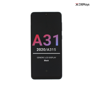 Samsung A31 (2020/A315 ) Generic LCD Display with Frame - Black