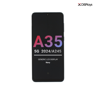 Samsung A35 5G (2024/A356) Generic Lcd  Display with Frame -Navy