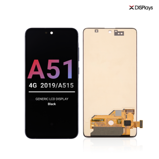Samsung A51 4G (2019/A515) Generic Lcd Display with Frame - Black