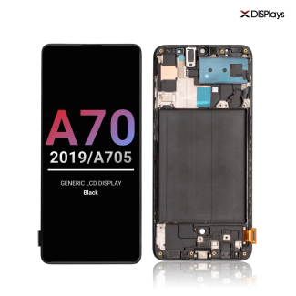 Samsung A70 (2019/A705) Generic Lcd Display with Frame - Black