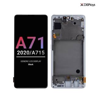 Samsung A71 (2020/A715) Generic Lcd Display with Frame - Black