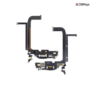 iPhone 13 Pro Max Charging Port with Flex Cable Replacement Part - Black
