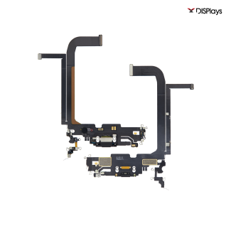 iPhone 13 Pro Max Charging Port with Flex Cable Replacement Part - Gold
