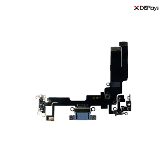 iPhone 14 Charging Port with Flex Cable Replacement Part - Blue