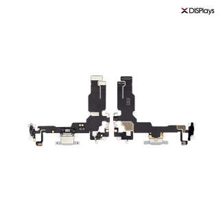 iPhone 15 Charging Port with Flex Cable Replacement Part - Blue