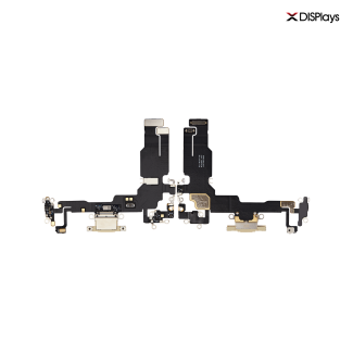 iPhone 15 Charging Port with Flex Cable Replacement Part - Yellow