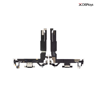 iPhone 16 Charging Port with Flex Cable Replacement Part - Black