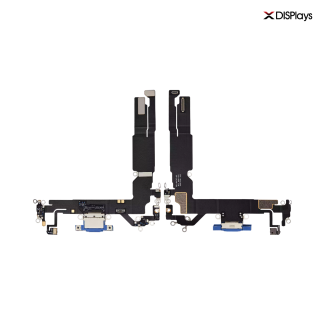 iPhone 16 Charging Port with Flex Cable Replacement Part - Ultramarine