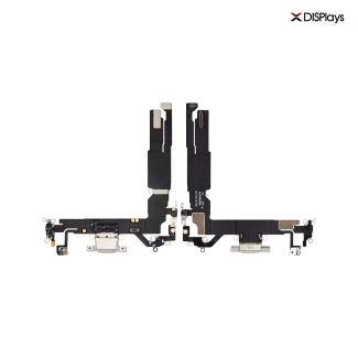 iPhone 16 Charging Port with Flex Cable Replacement Part - White