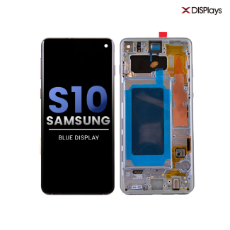 Samsung S10 Refurbished Display Frame  -Blue