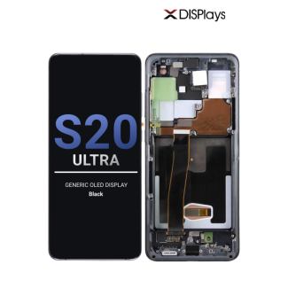 Samsung S20 Ultra Generic OLED Display With Frame -Black