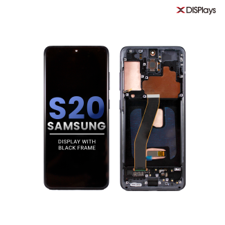 Samsung S20 Refurbished Display Frame  -Cosmic Black