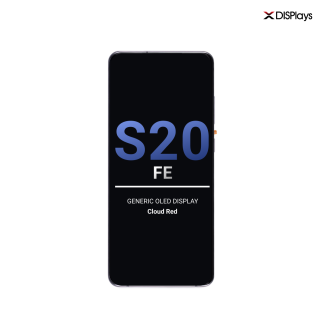 Samsung S20FE  Generic OLED Display With Frame -Cloud Red