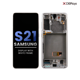 Samsung S21 Refurbished Display Frame  -White