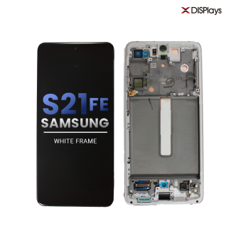 Samsung S21 FE Refurbished Display Frame  -White